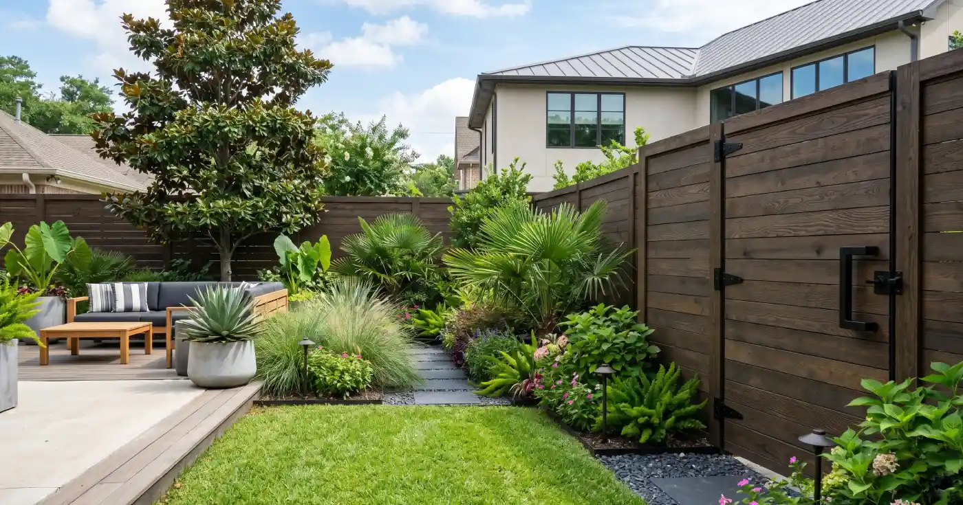 Wood fence remodeling